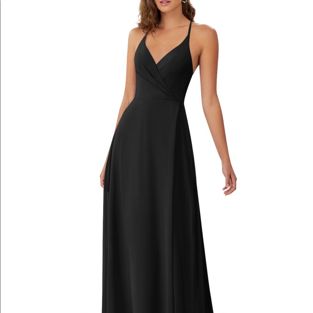 Black Chiffon Azazi Davis Dress